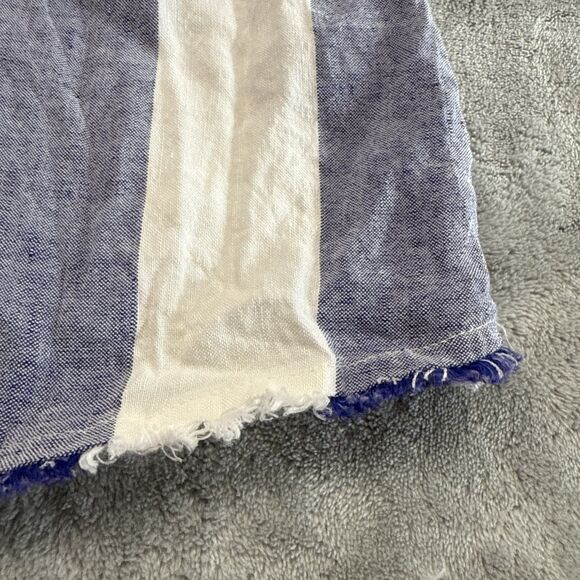 Tommy Bahama Women Size S Linen Shirt Beach Stripe Rugby Boyfriend Swim Coverup - Picture 5 of 8